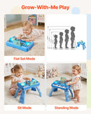 VEVOR Bērnu DJ rotaļu galds 1–3 gadiem ar 133 skaņām, ierakstīšanas funkciju un LED DJ pulti, muzikāla aktivitāšu rotaļlieta bērniem no 6 mēnešiem, dzimšanas dienas dāvana