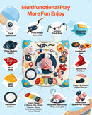 VEVOR Bērnu kosmosa tematikas muzikālais aktivitāšu galds ar zvaigžņu projektoru un vairāk nekā 60 skaņām, mācību rotaļu galds bērniem no 6 mēnešiem, piemērots 1–3 gadiem