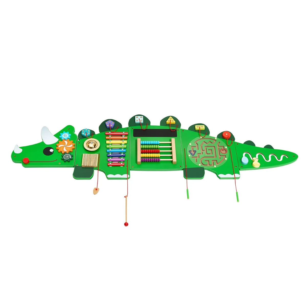 VEVOR Bērnu aktivitāšu sienas panelis “Dinosaur” ar 11 aktivitātēm, Montessori sensorā siena bērniem 3–12 gadiem, mācību aktivitāšu centrs rotaļu istabai, bērnudārzam un klasei - ZEMLETES.LV
