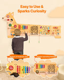 VEVOR Bērnu aktivitāšu sienas panelis “Puppy” ar 12 aktivitātēm, Montessori sensorā siena bērniem 3–12 gadiem, mācību aktivitāšu centrs rotaļu istabai, bērnudārzam un klasei