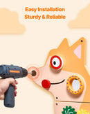 VEVOR Bērnu aktivitāšu sienas panelis “Puppy” ar 12 aktivitātēm, Montessori sensorā siena bērniem 3–12 gadiem, mācību aktivitāšu centrs rotaļu istabai, bērnudārzam un klasei