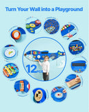 VEVOR Bērnu aktivitāšu sienas panelis “Orca” ar 12 aktivitātēm, Montessori sensorā siena bērniem 3–12 gadiem, mācību aktivitāšu centrs rotaļu istabai, bērnudārzam un klasei