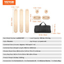 VEVOR Līdzsvara baļķu un pakāpienu komplekts, 3 gab., koka līdzsvara dēļi bērniem 2–6 gadiem, Montessori rotaļlieta koordinācijas un lielo motorisko prasmju attīstīšanai, vingrošanas trase iekštelpām un āra lietošanai, dāvana meitenēm un zēniem