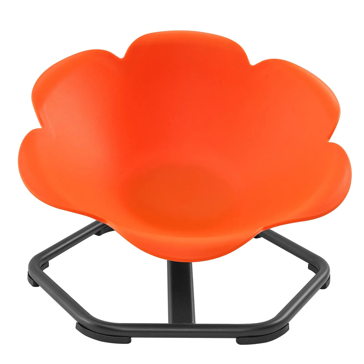 VEVOR bērnu sensorais grozāmais krēsls ar atzveltni, 360° rotācija, 100 kg slodze, 65 × 65 cm, oranžs, bērniem no 3 līdz 12 gadiem