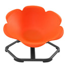VEVOR bērnu sensorais grozāmais krēsls ar atzveltni, 360° rotācija, 100 kg slodze, 65 × 65 cm, oranžs, bērniem no 3 līdz 12 gadiem