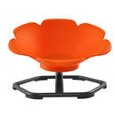 VEVOR bērnu sensorais grozāmais krēsls ar atzveltni, 360° rotācija, 100 kg slodze, 65 × 65 cm, oranžs, bērniem no 3 līdz 12 gadiem