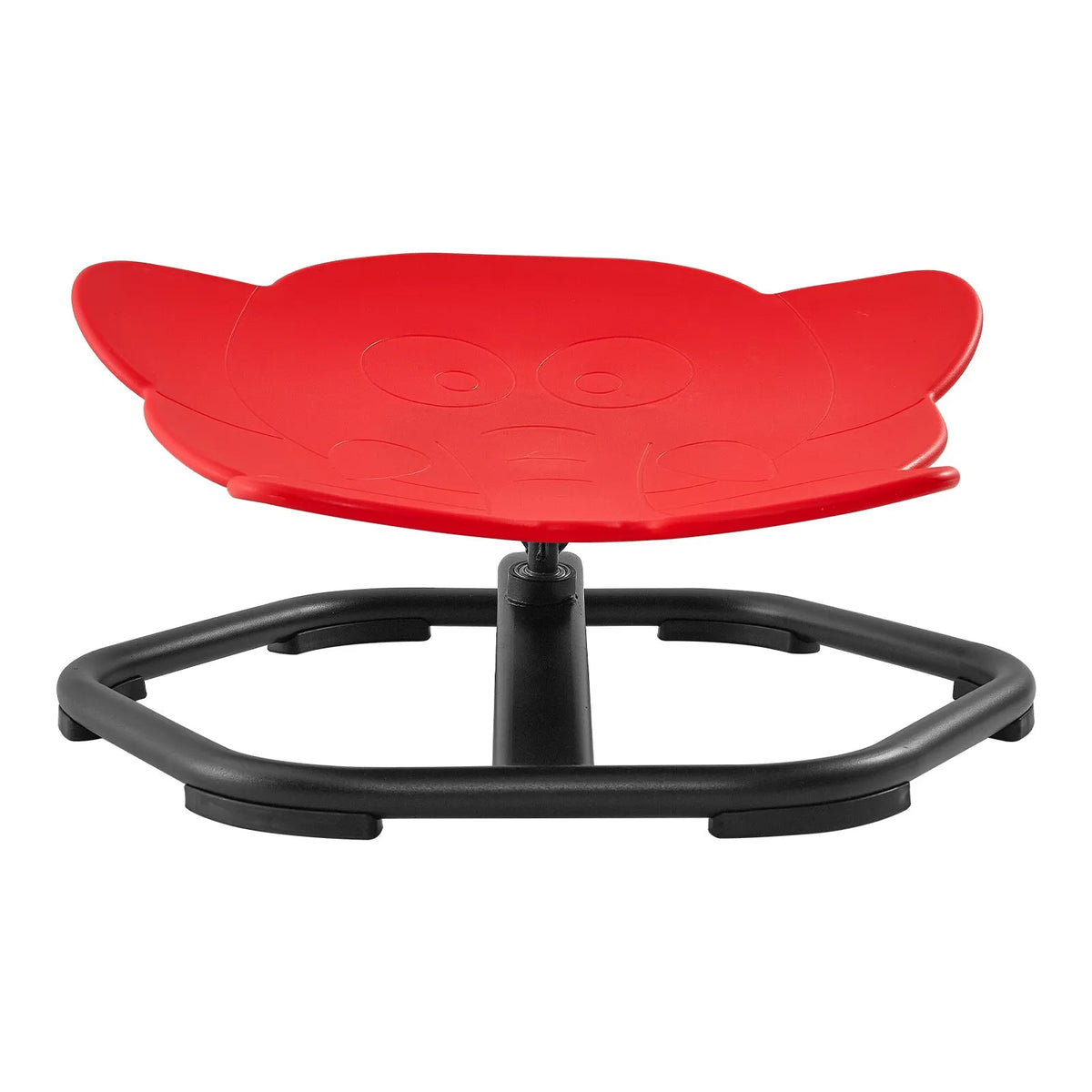 VEVOR bērnu sensorais grozāmais krēsls ziloņa formā, 360° rotācija, 100 kg slodze, 52 × 50 cm, sarkans, bērniem no 3 līdz 12 gadiem