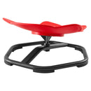 VEVOR bērnu sensorais grozāmais krēsls ziloņa formā, 360° rotācija, 100 kg slodze, 52 × 50 cm, sarkans, bērniem no 3 līdz 12 gadiem