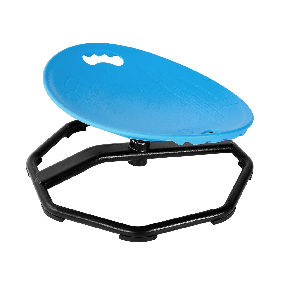VEVOR bērnu sensorais grozāmais krēsls ar noapaļotu sēdekli, 360° rotācija, 50 kg slodze, 43 × 35,5 cm, zils, bērniem no 2 līdz 6 gadiem