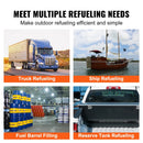 VEVOR degvielas pārsūknēšanas sūknis 12 V DC 76 l/min 0,19 kW ar degvielas savākšanas kasti benzīnam, dīzeļdegvielai, petrolejai, etanola un metanola maisījumiem un biodīzeļdegvielai