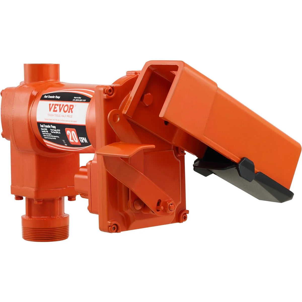 VEVOR degvielas pārsūknēšanas sūknis, 12 V DC, 75,7 l/min, ar automātisku uzgalīti, izplūdes šļūteni un sūkšanas cauruli, degvielas, dīzeļdegvielas, –kerezeņa, etanola, metanola maisījumiem un biodīzeļdegvielai - ZEMLETES.LV