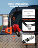 VEVOR degvielas pārsūknēšanas sūknis 12 V DC, 40 L/min, portatīvs dīzeļdegvielas sūkņa komplekts ar automātisku izslēgšanās pistoli, izplūdes šļūteni, pārkaršanas aizsardzību un barošanas kabeli, sprādziendrošs, benzīnam, dīzeļdegvielai un petrolejai