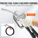 VEVOR degvielas pārsūknēšanas sūknis 12 V DC 57 l/min 149 W ar automātisku degvielas pistoli un garu ieplūdes un izplūdes šļūteni benzīnam, dīzeļdegvielai, petrolejai un etanola maisījumiem