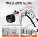 VEVOR degvielas pārsūknēšanas sūknis 12 V DC 57 l/min 149 W ar automātisku degvielas pistoli un garu ieplūdes un izplūdes šļūteni benzīnam, dīzeļdegvielai, petrolejai un etanola maisījumiem