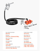 VEVOR degvielas pārsūknēšanas sūknis 12 V DC 57 l/min sprādziendrošs ar manuālu pistoli, izplūdes šļūteni un barošanas kabeli benzīnam, dīzeļdegvielai un petrolejai