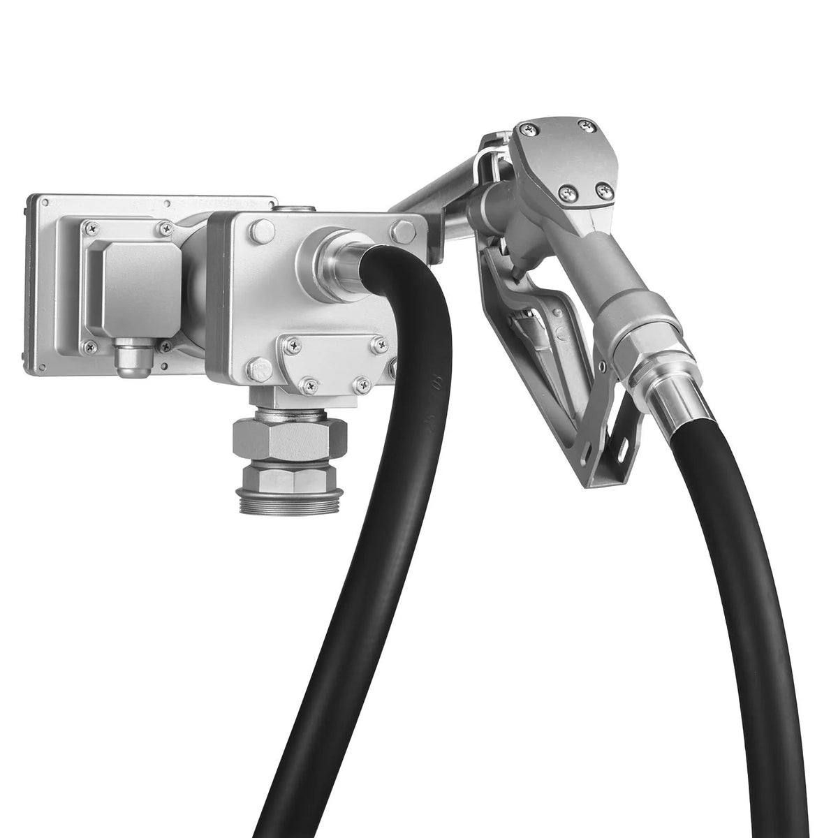 VEVOR degvielas pārsūknēšanas sūknis 12 V DC 57 l/min 1/3 ZS sprādziendrošs ar manuālu pistoli un izplūdes šļūteni benzīnam, dīzeļdegvielai un petrolejai - ZEMLETES.LV