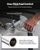 VEVOR degvielas pārsūknēšanas sūknis, 12 V DC, 76 l/min, 186 W, dīzeļdegvielas sūknis ar manuālu uzpildes pistoli, izplūdes šļūteni, sūkšanas cauruli, piemērots benzīnam, dīzeļdegvielai, petrolejai, etanola, metanola maisījumiem, kā arī biodīzeļdegvielai