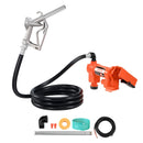 VEVOR degvielas pārsūknēšanas sūknis, 12 V DC, 76 l/min, 186 W, dīzeļdegvielas sūknis ar manuālu uzpildes pistoli, izplūdes šļūteni, sūkšanas cauruli, piemērots benzīnam, dīzeļdegvielai, petrolejai, etanola, metanola maisījumiem, kā arī biodīzeļdegvielai