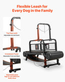 VEVOR suņu skrejceliņš maziem un vidējiem suņiem līdz 199,6 kg, slatmill tipa skrejceliņš ar bezpakāpju regulēšanu, bremzēm un riteņiem, plastmasas skrejvirsma, viegli pārvietojams, fiziskās aktivitātes uzturēšanai - ZEMLETES.LV