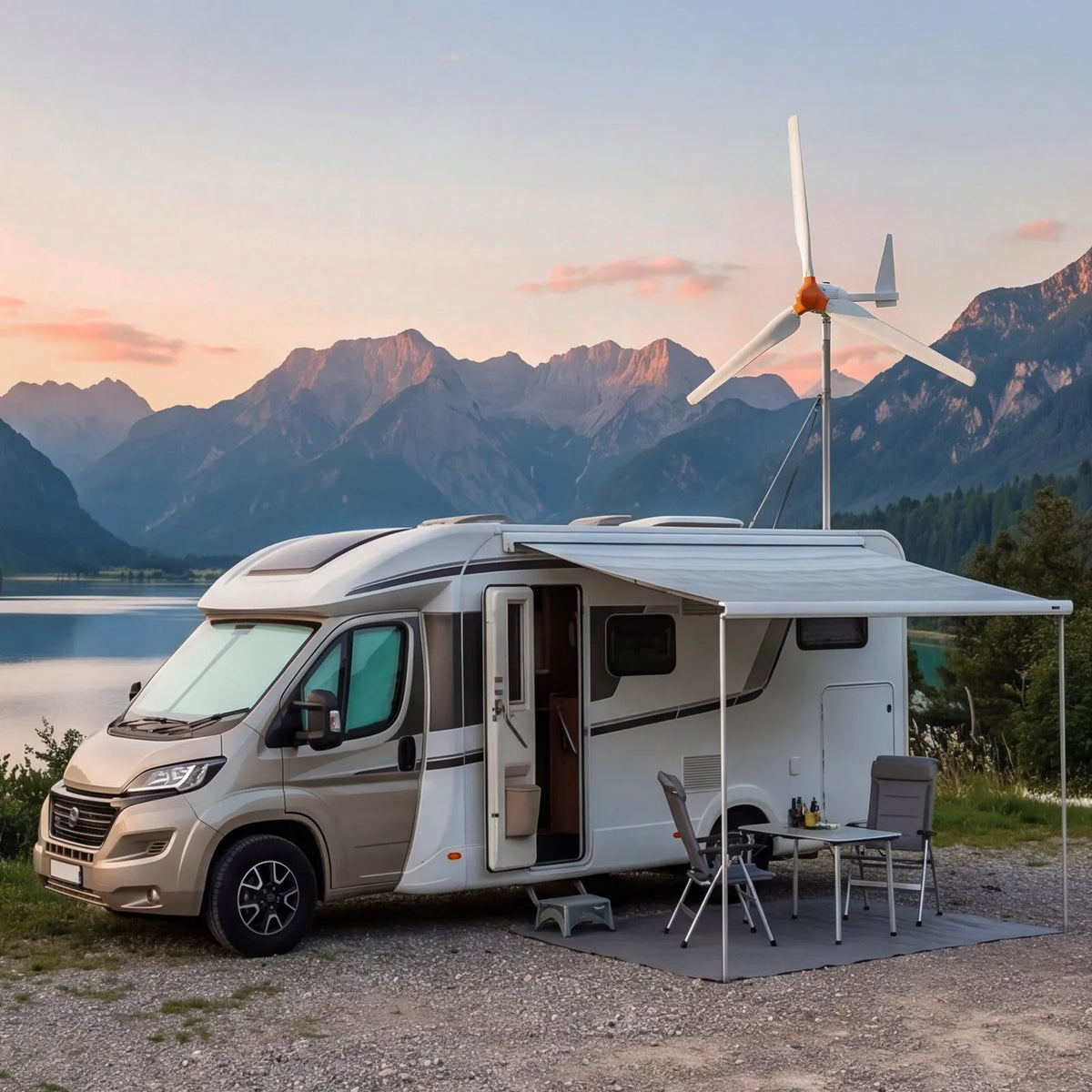 VEVOR 1500 W 24 V vēja turbīnas ģenerators, 3 lāpstiņu vēja turbīnas komplekts ar vēja/saules hibrīda kontrolieri, efektīvs 3 fāžu maiņstrāvas pastāvīgo magnētu vēja enerģijas ģenerators kemperiem, laivām, mājai un saimniecībai, tornis/masts nav iekļauts