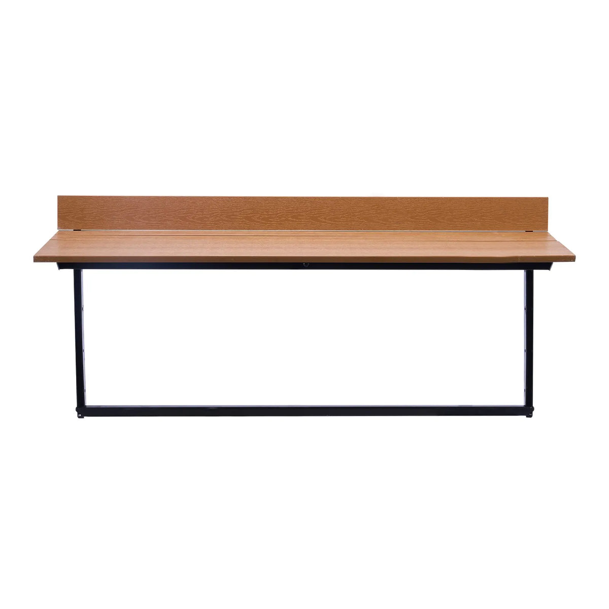 VEVOR Hanging Balcony Table 38 × 99 cm, Foldable Railing Table with 5-Level Height Adjustment, Suitable for Railings 2.5–13.5 cm Thick, Serving Table for Balcony and Terrace
