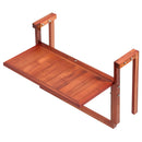 VEVOR saliekams balkona galds pie margām, 56 × 28 cm, akācijas koka virsma, kravnesība 27 kg, 4 augstuma līmeņi