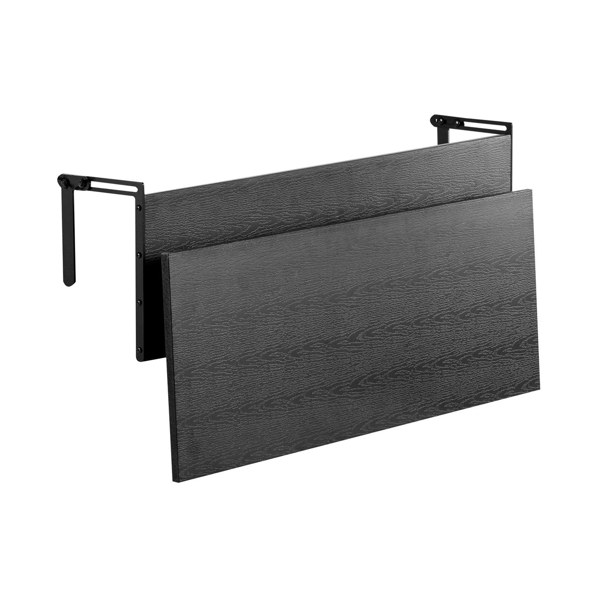 VEVOR Hanging Balcony Table 30.5 × 122 cm, Foldable Railing Table, Load Capacity up to 22.7 kg, Suitable for Railings 2.5–10.9 cm Thick, Serving Table for Balcony and Terrace