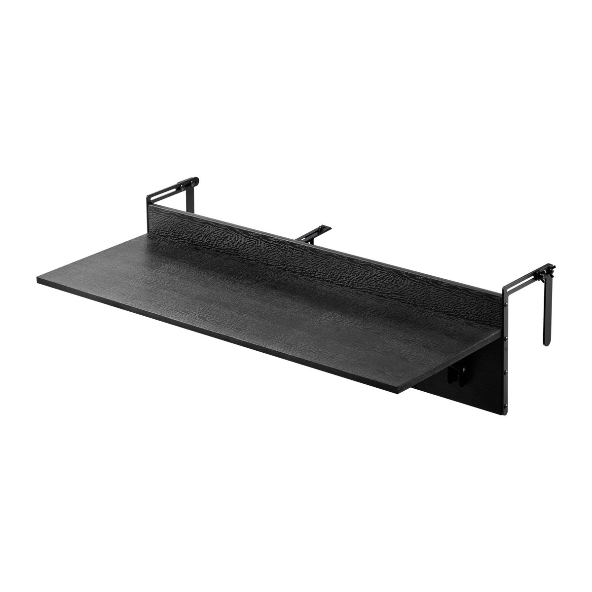VEVOR Hanging Balcony Table 30.5 × 122 cm, Foldable Railing Table, Load Capacity up to 22.7 kg, Suitable for Railings 2.5–10.9 cm Thick, Serving Table for Balcony and Terrace