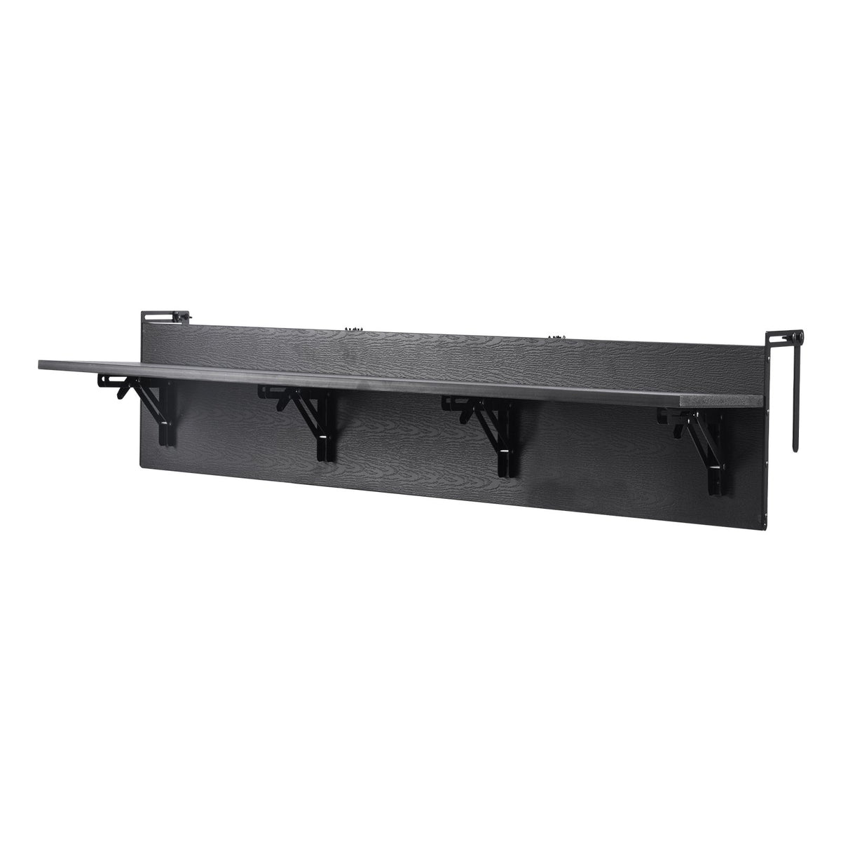 VEVOR riputatav rõdulaua 30,5 × 150 cm, kokkupandav rõdupiirde laud, kandevõime kuni 22,7 kg, sobib 2,5–15 cm paksuste piiretega, serveerimislaud rõdule ja terrassile