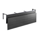 VEVOR piekarināms balkona galds 30,5 × 150 cm, salokāms balkona margu galds, kravnesība līdz 22,7 kg, piemērots margām ar biezumu 2,5–15 cm, pasniegšanas galds balkonam un terasei