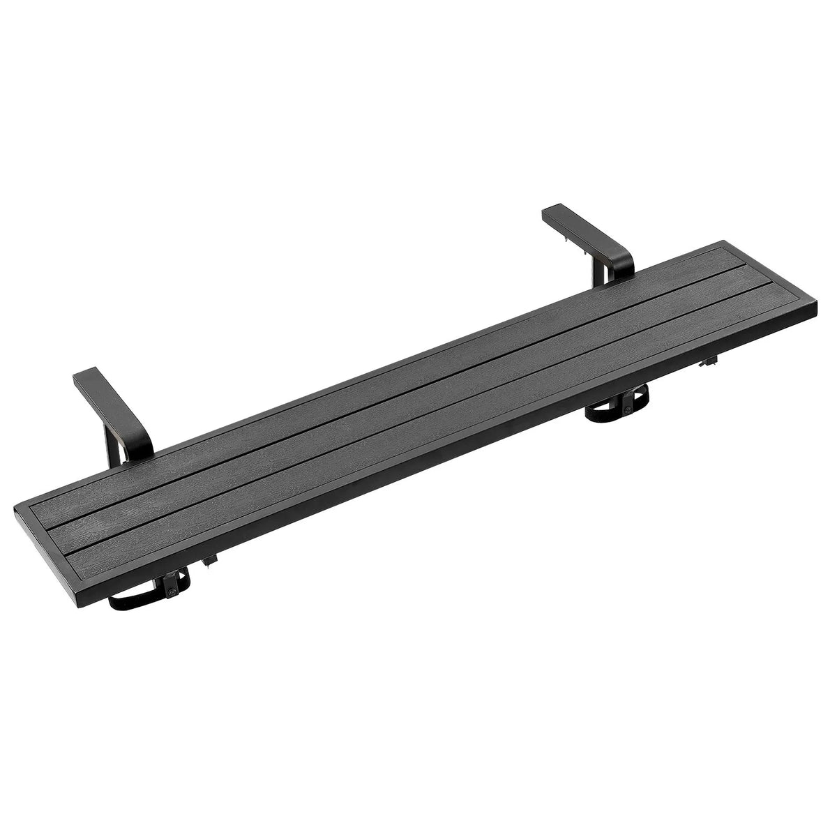 VEVOR DL-BC07 balkona pie margām stiprināms galds 1245 × 240 mm ar regulējamu stiprinājumu un 27 kg slodzi