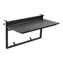 VEVOR DL-BC09 saliekams balkona galda stiprinājums ar 795 × 380 mm virsmu, 27 kg slodzi un 5 augstuma līmeņiem