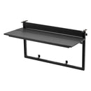 VEVOR DL-BC09 saliekams balkona galda stiprinājums ar 795 × 380 mm virsmu, 27 kg slodzi un 5 augstuma līmeņiem