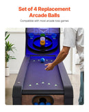 VEVOR Roll and Score arkādes spēļu bumbiņas, 4 gab. rezerves komplekts, skeeball arkādes spēļu piederums mešanas spēlēm, piemērots pieaugušajiem un bērniem, spēļu istabām un aktivitātēm ārpus telpām - ZEMLETES.LV