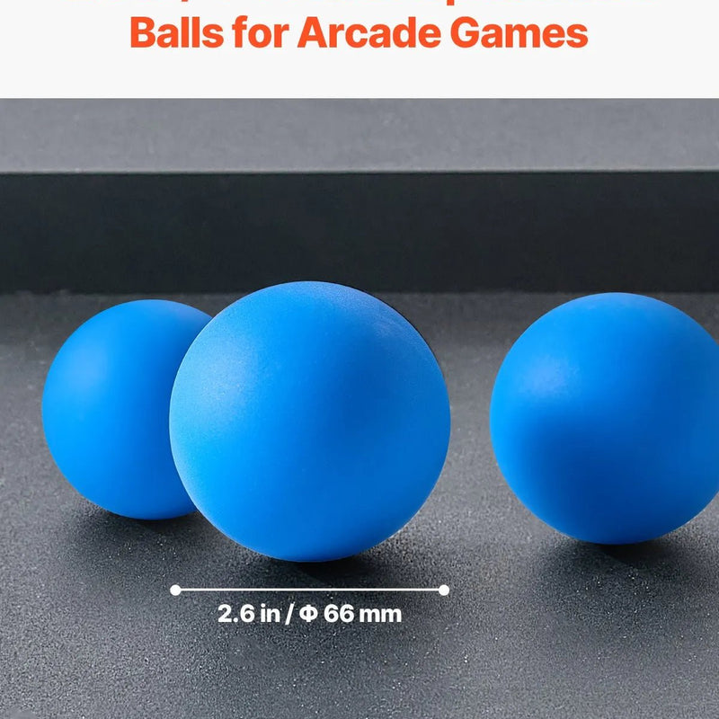 VEVOR Roll and Score arkādes spēļu bumbiņas, 4 gab. rezerves komplekts, skeeball arkādes spēļu piederums mešanas spēlēm, piemērots pieaugušajiem un bērniem, spēļu istabām un aktivitātēm ārpus telpām - ZEMLETES.LV