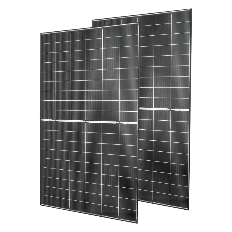 VEVOR 2 gab. bifaciālie saules paneļi S400, 400 W katrs, 16BB N-tipa monokristāliski, ≥24% efektivitāte, IP65, MC4, alumīnija rāmis, auto, laivām, RV, jumtiem un off-grid sistēmām