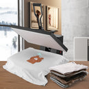 VEVOR termoprese T-kreklu apdrukai, 40,6 × 61 cm, 1700 W, digitālā vadība, regulējams spiediens, melna