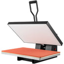 VEVOR termoprese T-kreklu apdrukai, 40,6 × 61 cm, 1700 W, digitālā vadība, regulējams spiediens, melna