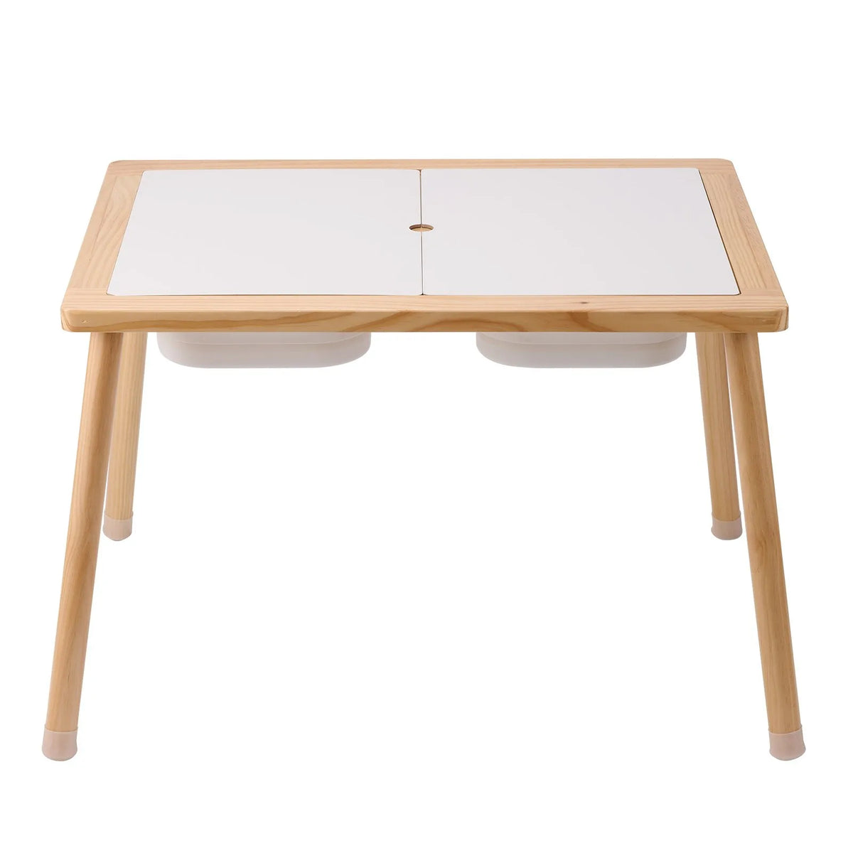 VEVOR puidust sensoorne laud väikelastele 3 hoiukasti ja kahepoolse plaadiga, 81,5 × 60 × 50,5 cm