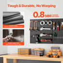 VEVOR metāla perforēto sienas paneļu komplekts, 3 paneļi 610 × 305 mm, lieljaudas tērauda Pegboard sienas organizators instrumentu un piederumu uzglabāšanai, garāžai, darbnīcai, birojam, amatniecības telpai, virtuvei un mājai, melns