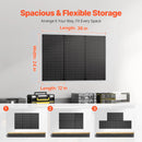 VEVOR metāla perforēto sienas paneļu komplekts, 3 paneļi 610 × 305 mm, lieljaudas tērauda Pegboard sienas organizators instrumentu un piederumu uzglabāšanai, garāžai, darbnīcai, birojam, amatniecības telpai, virtuvei un mājai, melns
