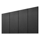 VEVOR metāla perforēto sienas paneļu komplekts, 4 paneļi 610 × 305 mm, lieljaudas tērauda instrumentu organizators ar piederumu komplektu, kopējā kravnesība līdz 79,8 kg, garāžai, darbnīcai, birojam, amatniecības telpai un virtuvei, melns