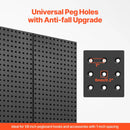 VEVOR metāla perforēto sienas paneļu komplekts, 4 paneļi 610 × 305 mm, lieljaudas tērauda Pegboard sienas organizators instrumentu un piederumu uzglabāšanai, garāžai, darbnīcai, birojam, amatniecības telpai, virtuvei un mājai, melns