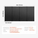 VEVOR metāla perforēto sienas paneļu komplekts, 4 paneļi 610 × 305 mm, lieljaudas tērauda Pegboard sienas organizators instrumentu un piederumu uzglabāšanai, garāžai, darbnīcai, birojam, amatniecības telpai, virtuvei un mājai, melns