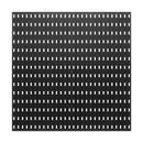 VEVOR plastmasas Pegboard sienas organizatora komplekts, 4 paneļi 280 × 280 mm, perforēto paneļu sistēma ar piederumiem instrumentu un sadzīves priekšmetu uzglabāšanai, garāžai, virtuvei, viesistabai, amatniecības telpai, birojam un vannasistabai, melna