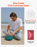 VEVOR Tērauda mēles bungas 16,5 cm ar 11 notīm D mažorā, lietus bungas dārzam ar notīm un vālītēm, zaļas