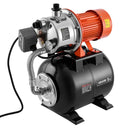 VEVOR 1,6 ZS seklās akas ūdens sūknis ar 19 l spiediena tvertni, 5000 l/h, 230 V