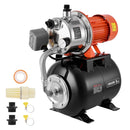 VEVOR 1,6 ZS seklās akas ūdens sūknis ar 19 l spiediena tvertni, 5000 l/h, 230 V