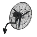 VEVOR sienas ventilators 610 mm, pie sienas pakarināms ventilators ar oscilāciju, miglošanas funkciju, IP44 aizsardzības klase, 3 ātrumi, jaudīga gaisa plūsma, mehāniska vadība, paredzēts rūpnieciskai, komerciālai lietošanai, garāžām un darbnīcām