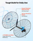 VEVOR sienas ventilators 760 mm, pie sienas stiprināms pakarināms ventilators ar oscilāciju un miglošanu, IP44 aizsardzības klase, 3 ātrumi, jaudīga gaisa plūsma, mehāniska vadība, liels gaisa plūsmas attālums, garāžai, darbnīcai un sporta zālei